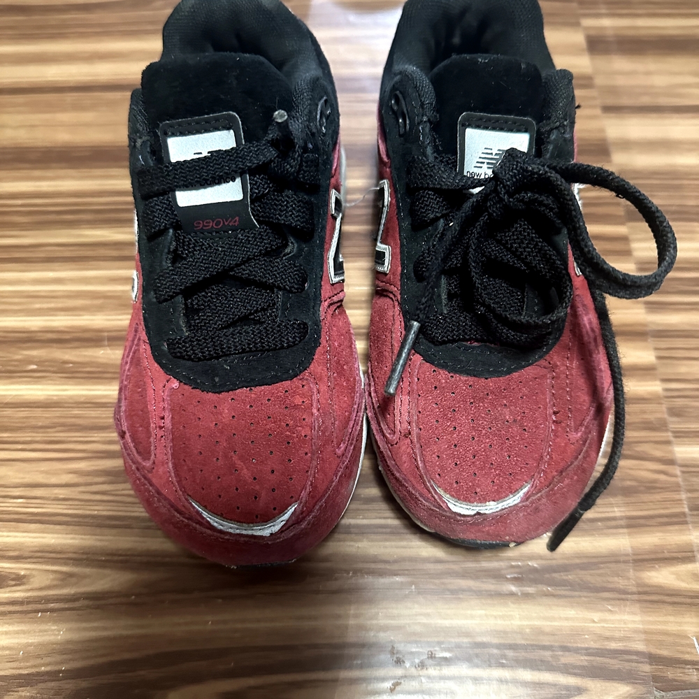 New Balance Kids Red and Black Sneakers